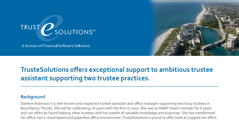 Darlene Anderson – TrusteSolutions offers exceptional support